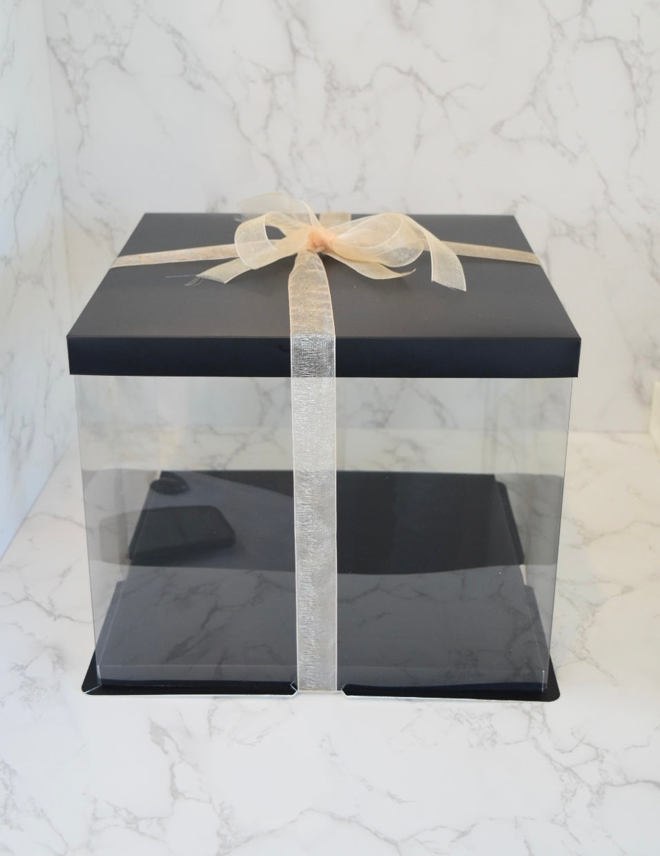 Buy 2 Sets Square Clear Cake Boxes 10.5 X 10.5 X Online in India - Etsy